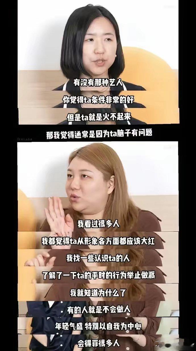 杨天真这个采访说的是谁 