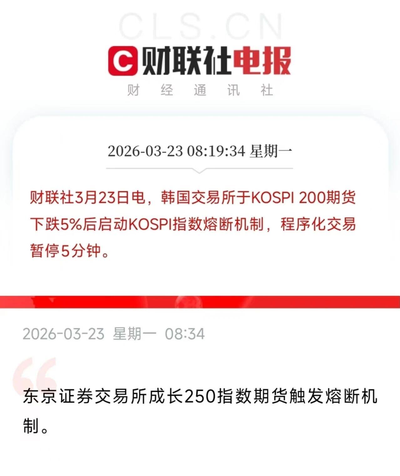 冲突升级，日韩熔断