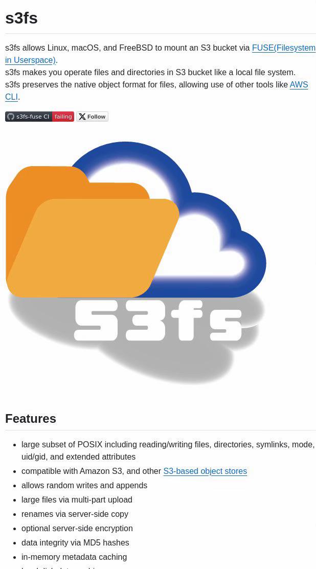 将 S3 存储桶挂载为 Linux、macOS 或 FreeBSD 上的本地驱动