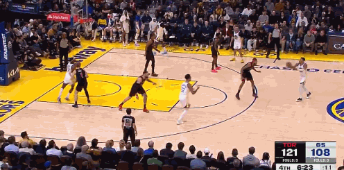 库明加！！补篮得分！！！ 