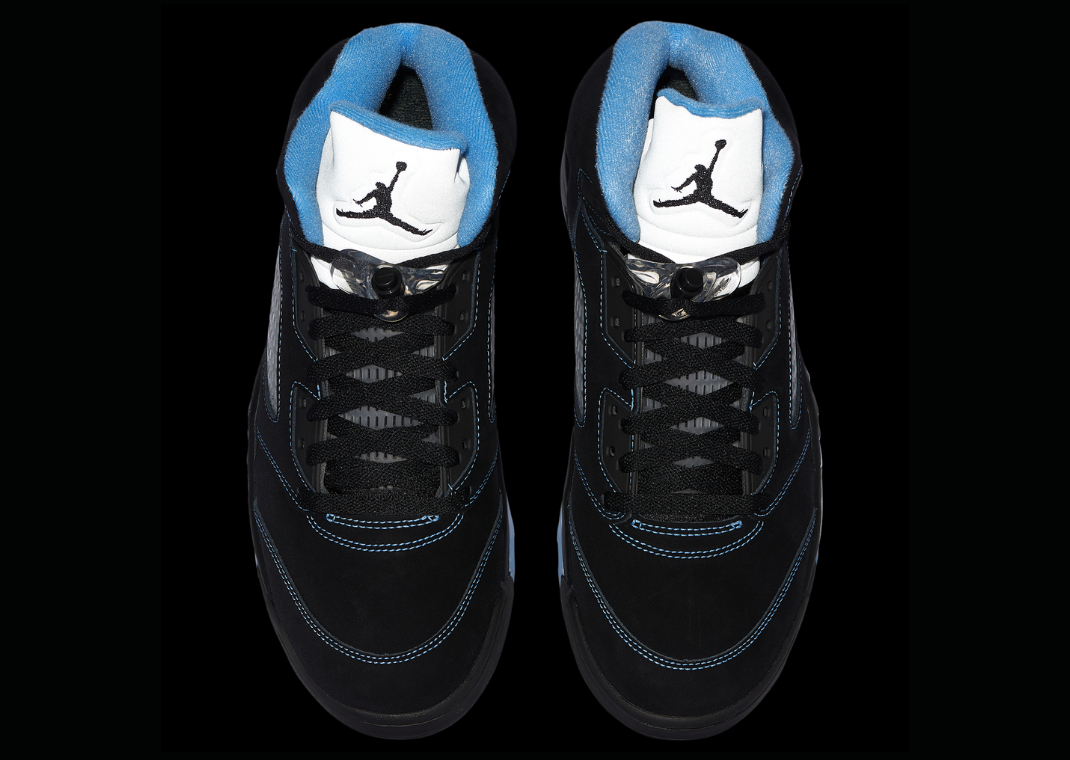 Air Jordan 5 “Black/University Blue” 官方照