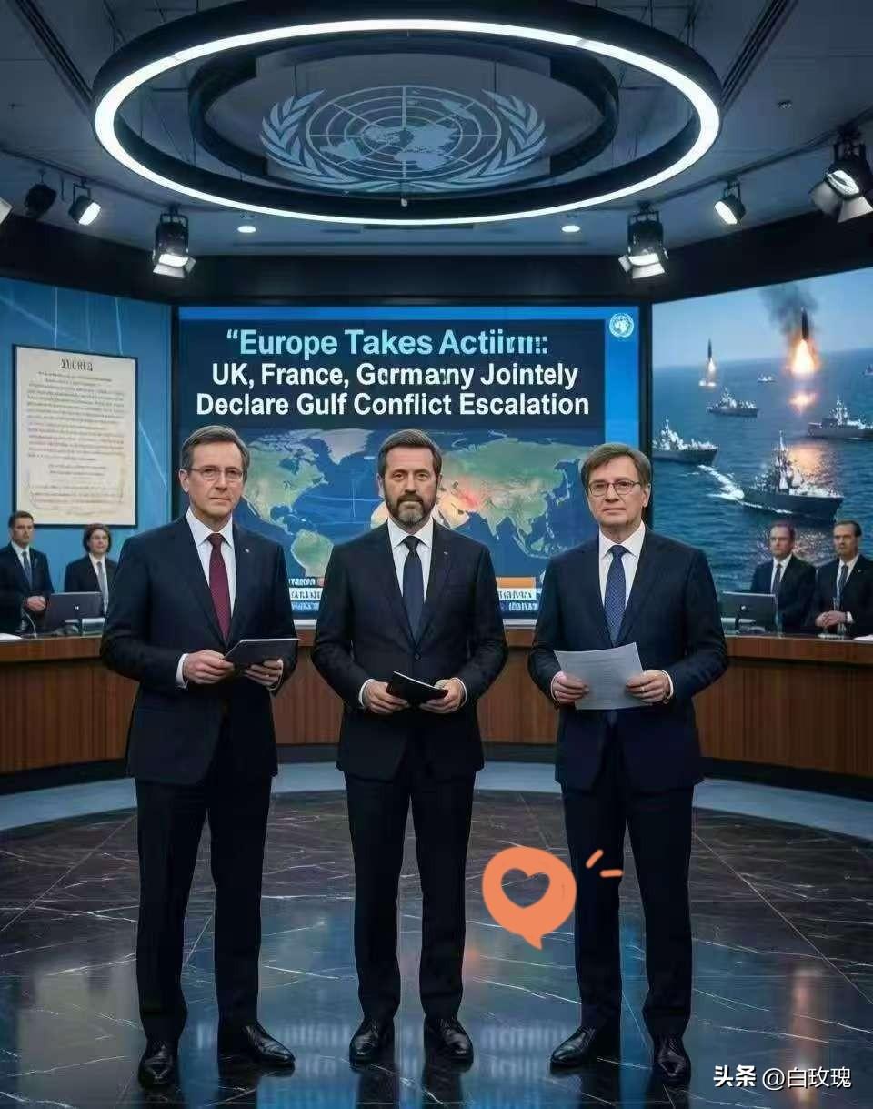 刚看到的消息——欧洲也下场了。3月1日，英法德三国突然发了份联合声明，话说得挺重