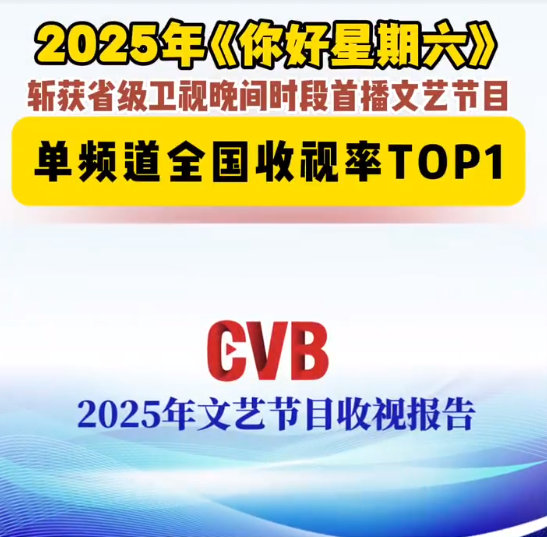 你好星期六年度收视第一 hi6收视率年度第一 你好星期六 2025省级卫视晚间文
