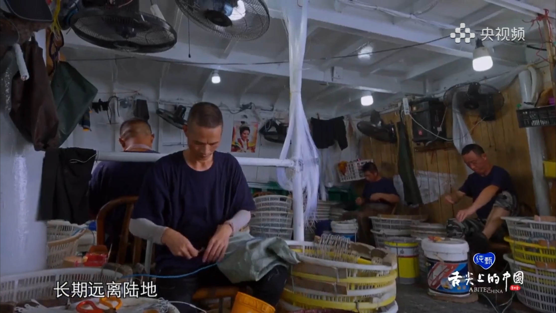 《舌尖上的中国》渔船上挂着刘涛妈祖照片 