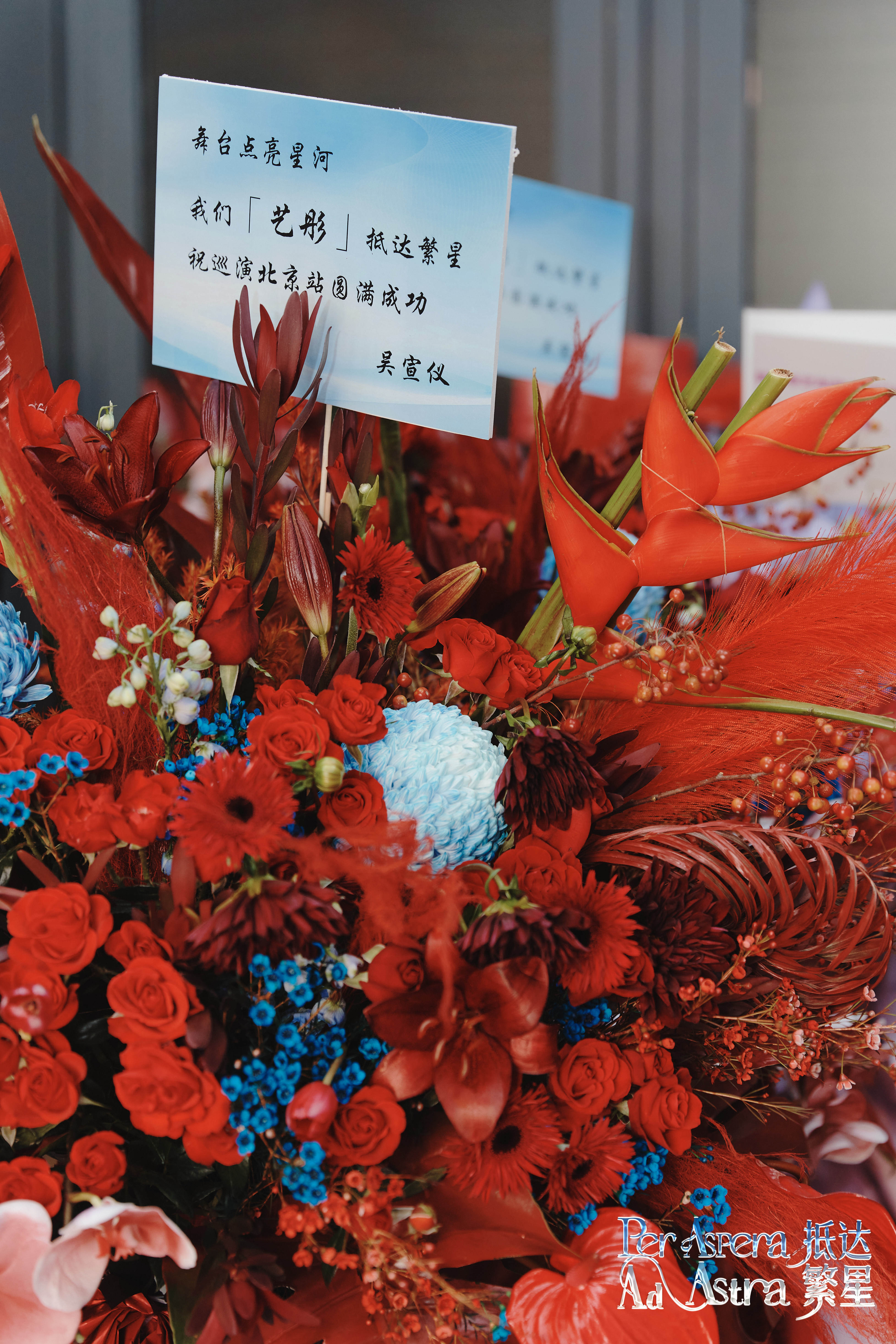 吴宣仪 存一下别人巡演吴宣仪送的花篮