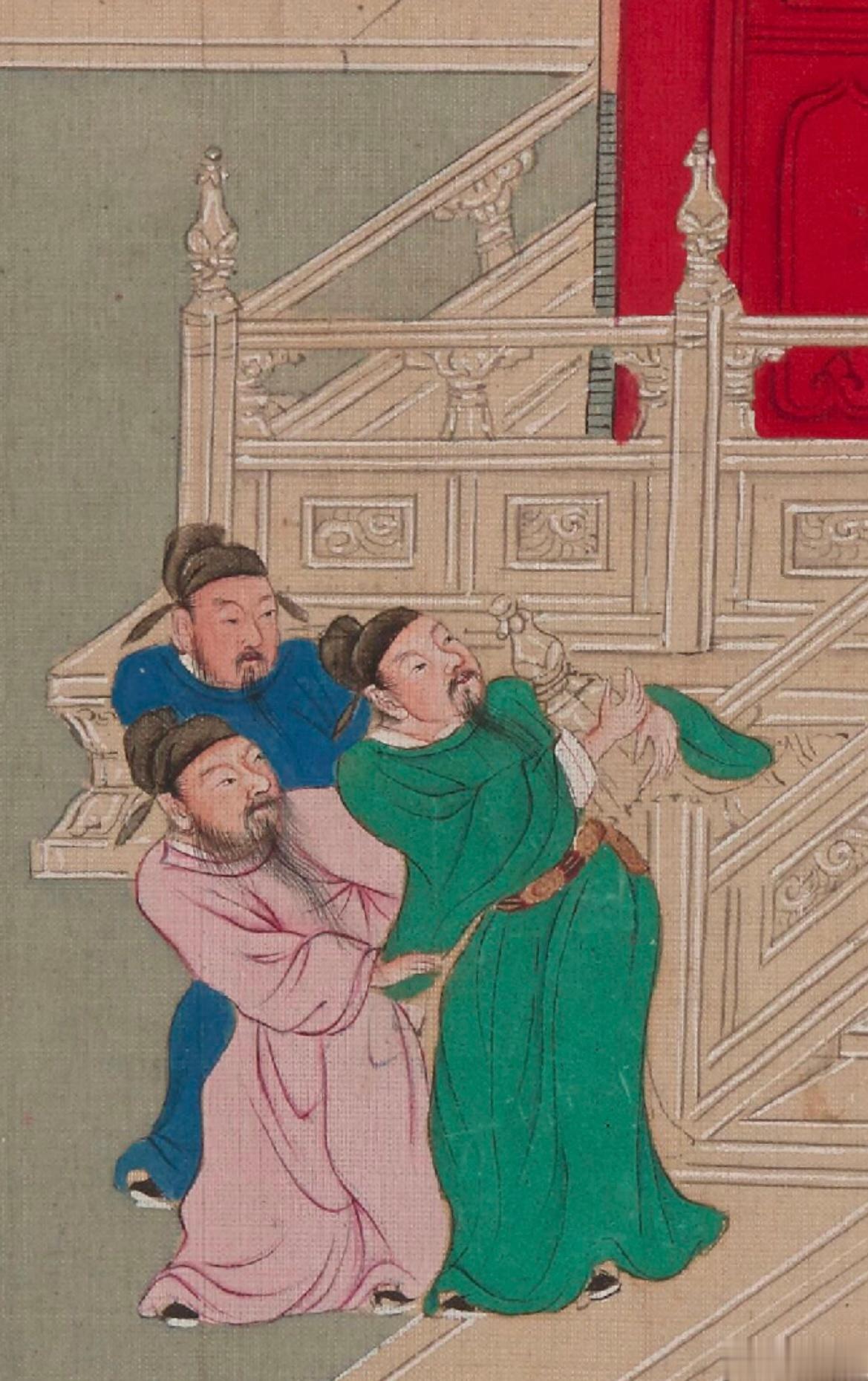 能把这汉白玉栏杆干断，那这朱云多少是有点功夫在身上的[允悲] ​​​