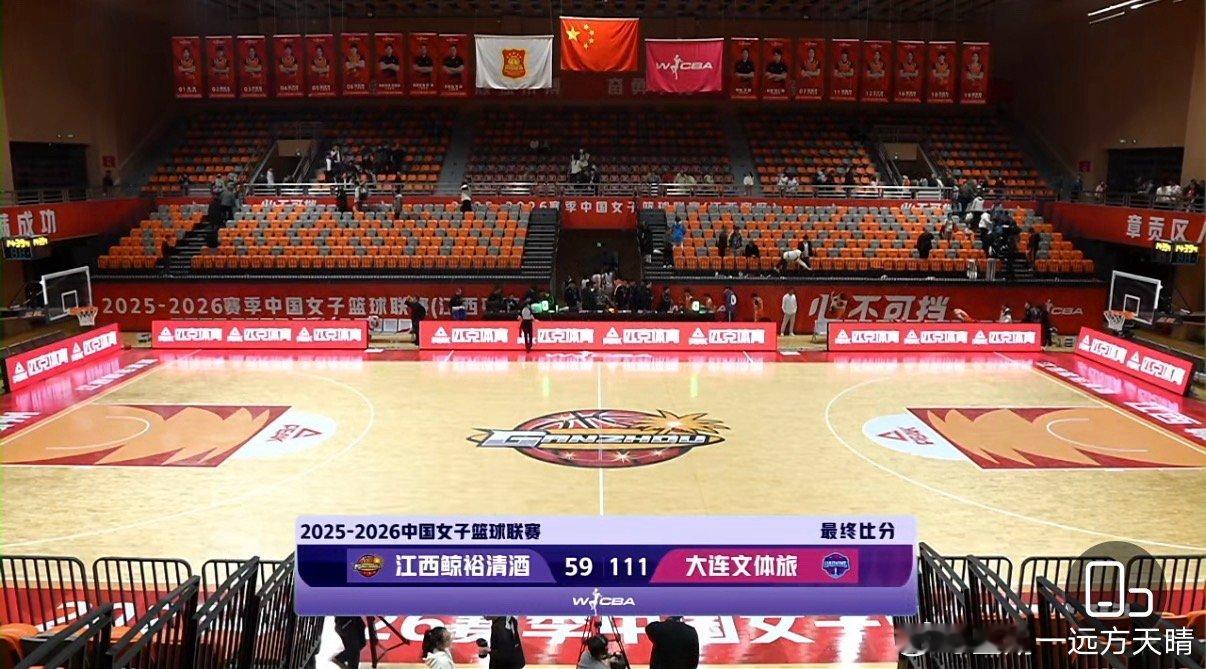 辽宁女篮 比赛结束，辽宁女篮111：59江西女篮。 