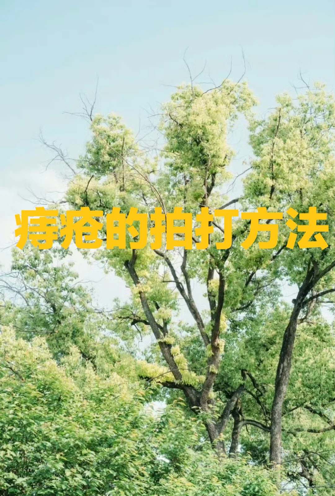 痔疮的拍打方法