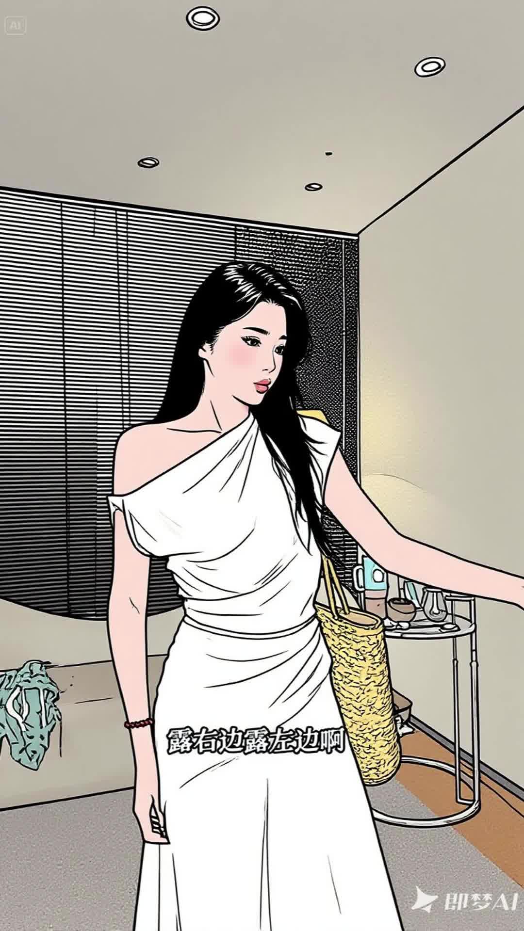 【风铃絮语】不规则设计感辣妹漏肩显瘦上衣显瘦半身裙套装 21528 夏...