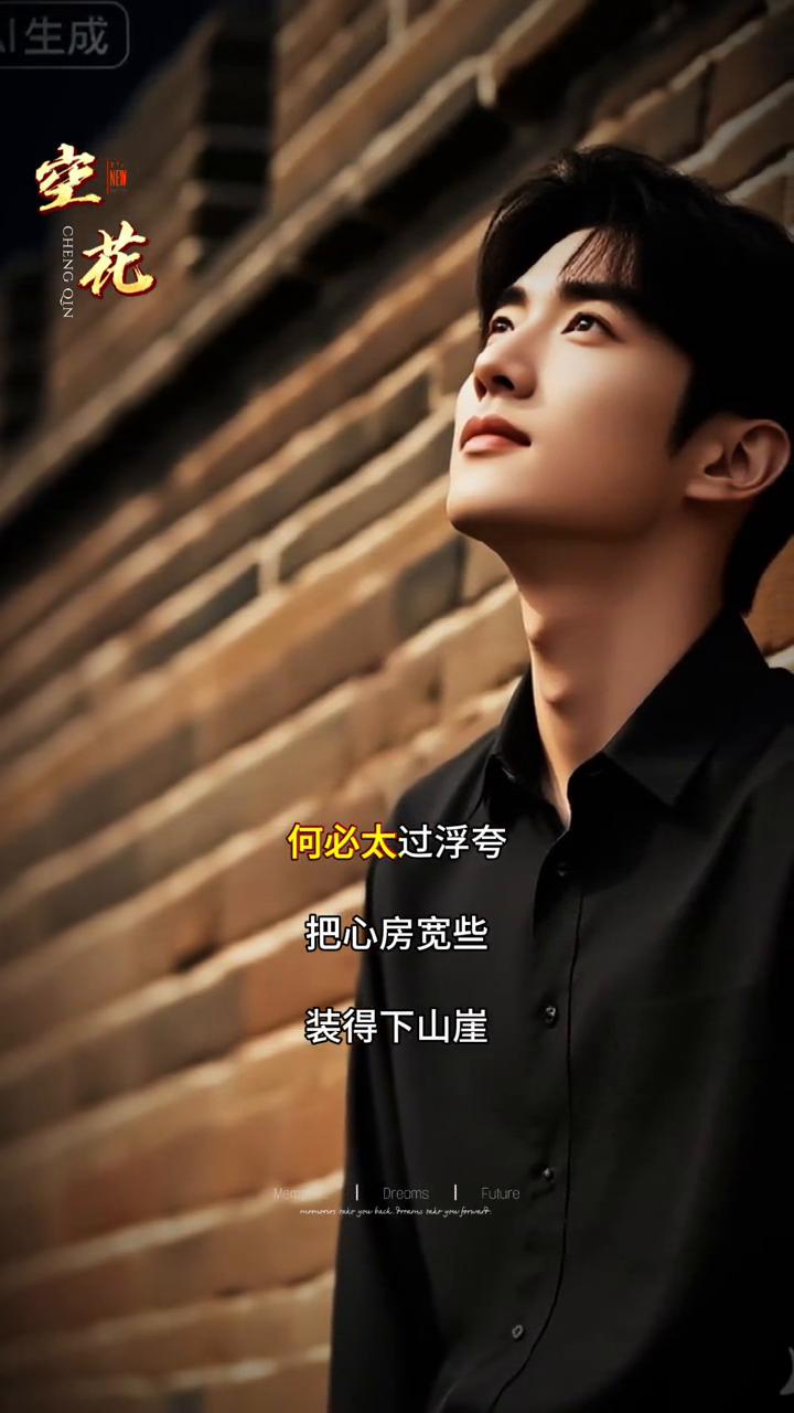 空花。
这世间的话分不清真假，这真真假假不纠结也罢。静了凡尘，悟了繁华，不就是旅