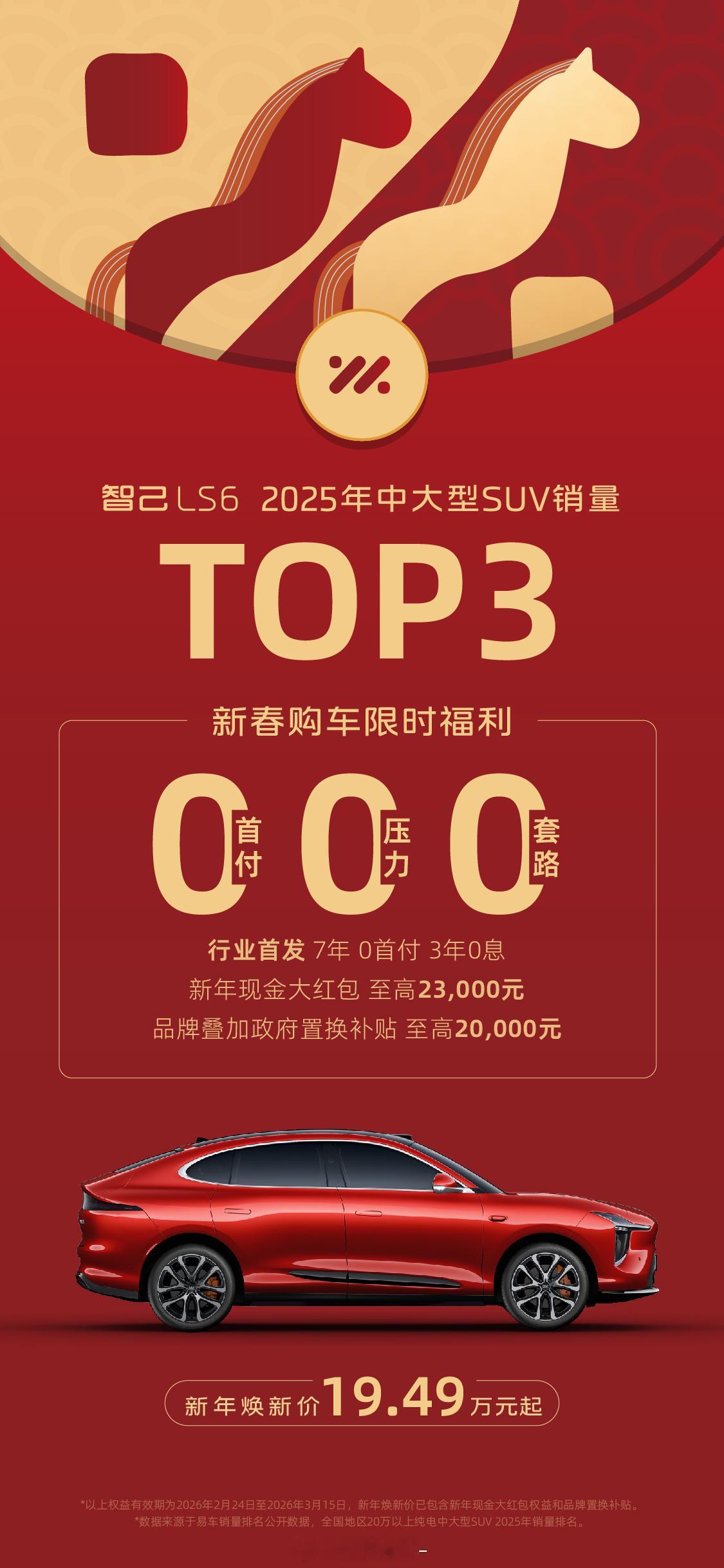 开工第一天智己就这么猛即日起至3月15日，购买智己LS6、智己LS9、智己L6可