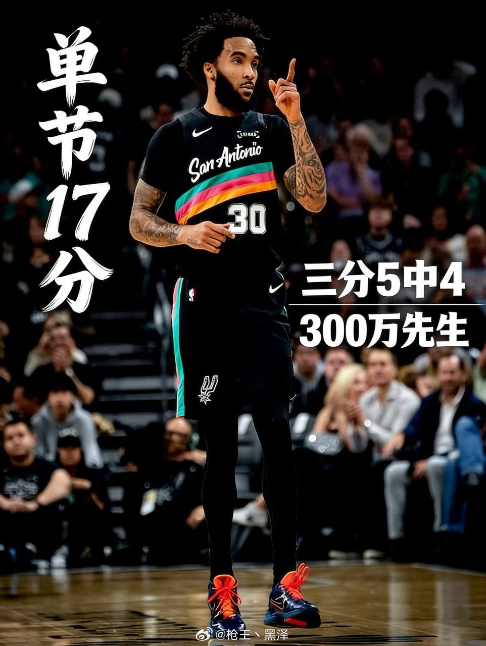 马刺25分逆转快船 这难道就是未来的冠军底蕴吗？马刺25分大逆转战胜快船，最高落