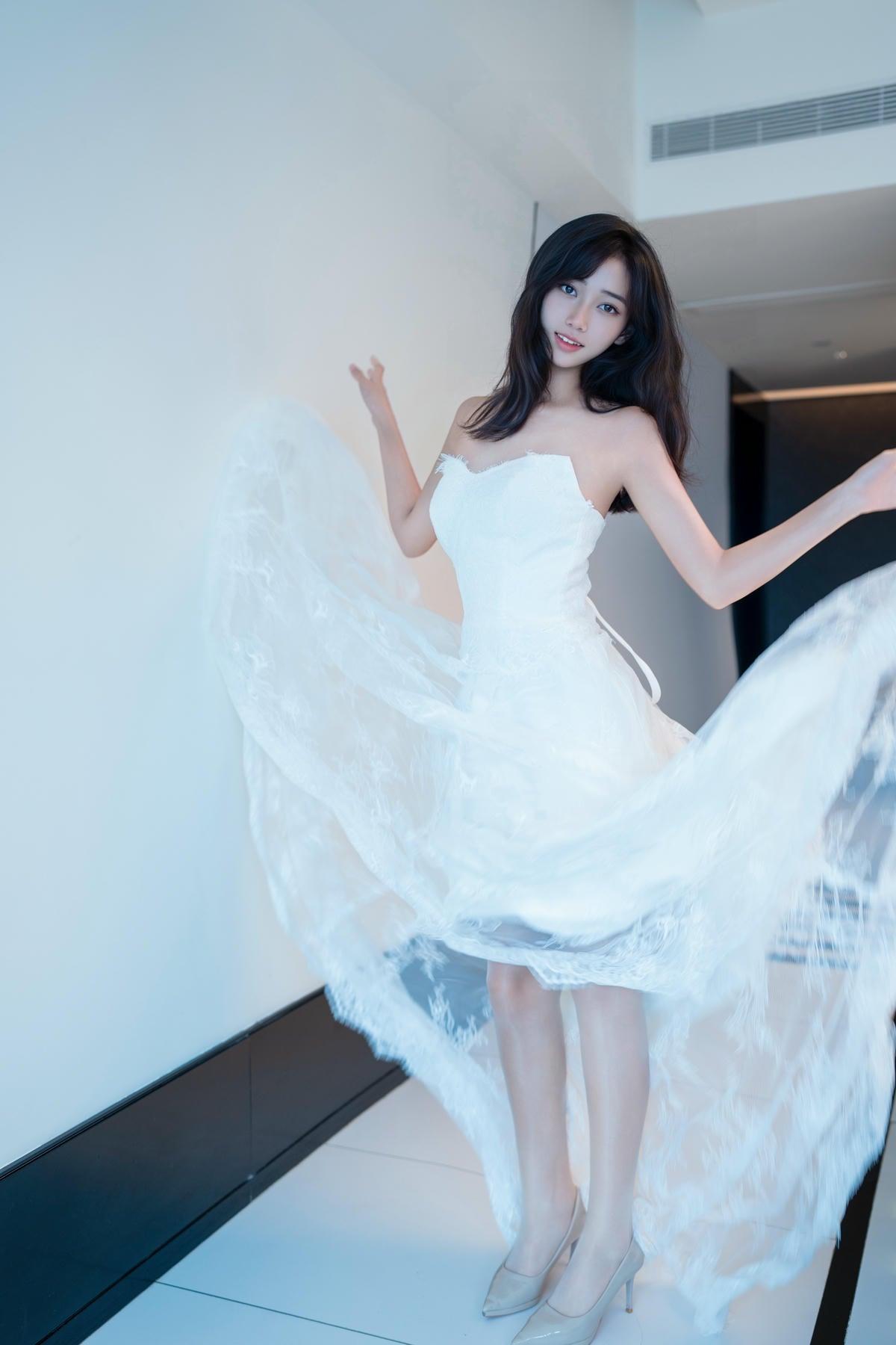 优雅婚纱仙女下凡👗💃🌹仙女 美少女 新娘梦幻礼服 梦幻婚纱大片