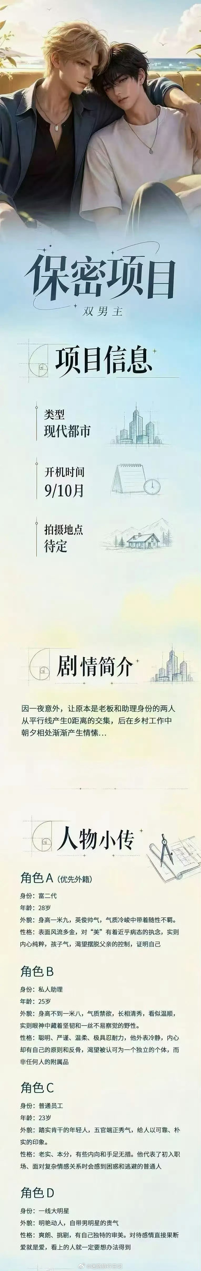 《美学公式》影视化。以HDL目前的条件，很难拍出高品质的电视剧，但好故事、一般般