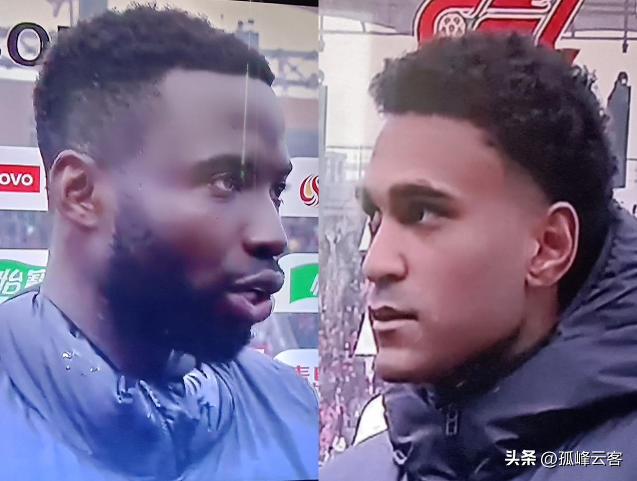 河南vs玉昆赛后采访，两位进球球员姆布拉和奥斯卡代表各自球队接受了采访！
姆布拉