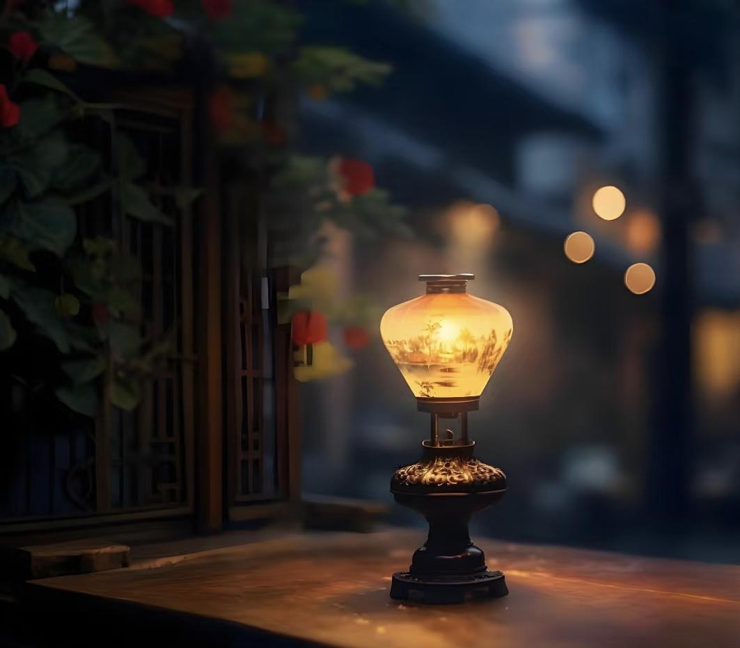 《傍晚》
披襟徐步趁微凉，踏碎斜晖柳岸长。
拂荷忽惊双鹭影，立桥闲看野云狂。
扶