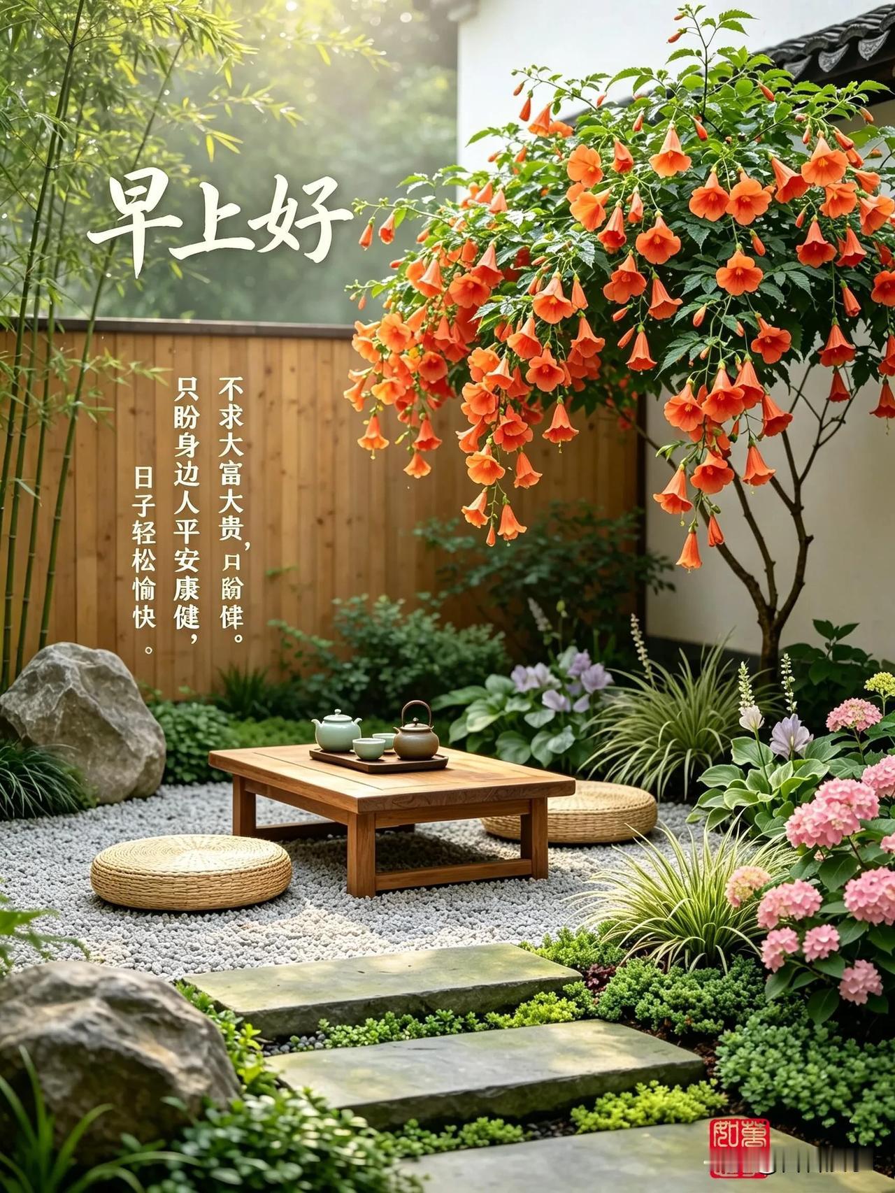 新的一天，愿疲惫少一点，舒心多一点，身边所爱之人，都能平安无恙。早安。