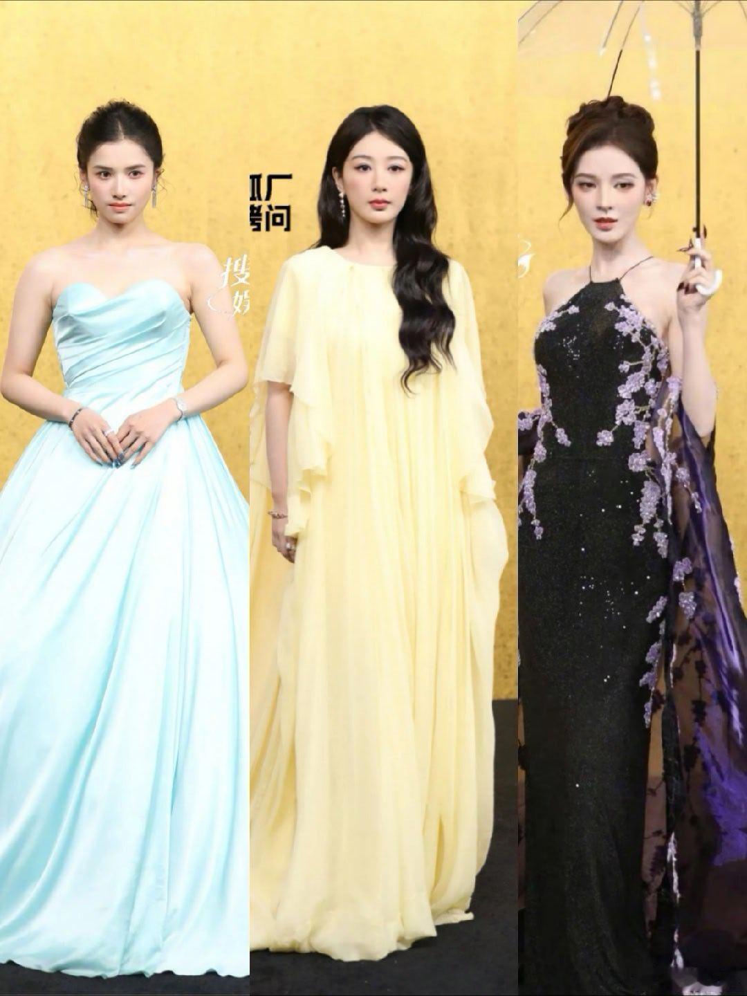 VOGUE各个女明星的造型都好灾难好土，没想到隔壁赵丽颖居然更土更灾难今天内娱好