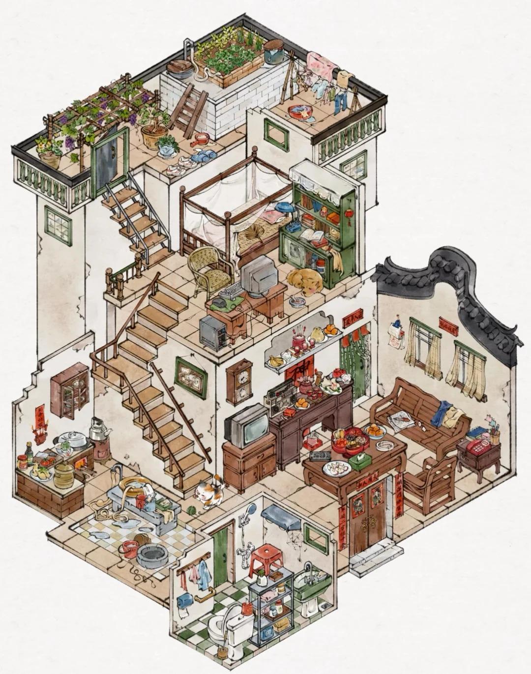 过年回家，这间老屋已经不在了
小时候每年寒暑假，都会去乡下的外公外婆家住。 翻箱