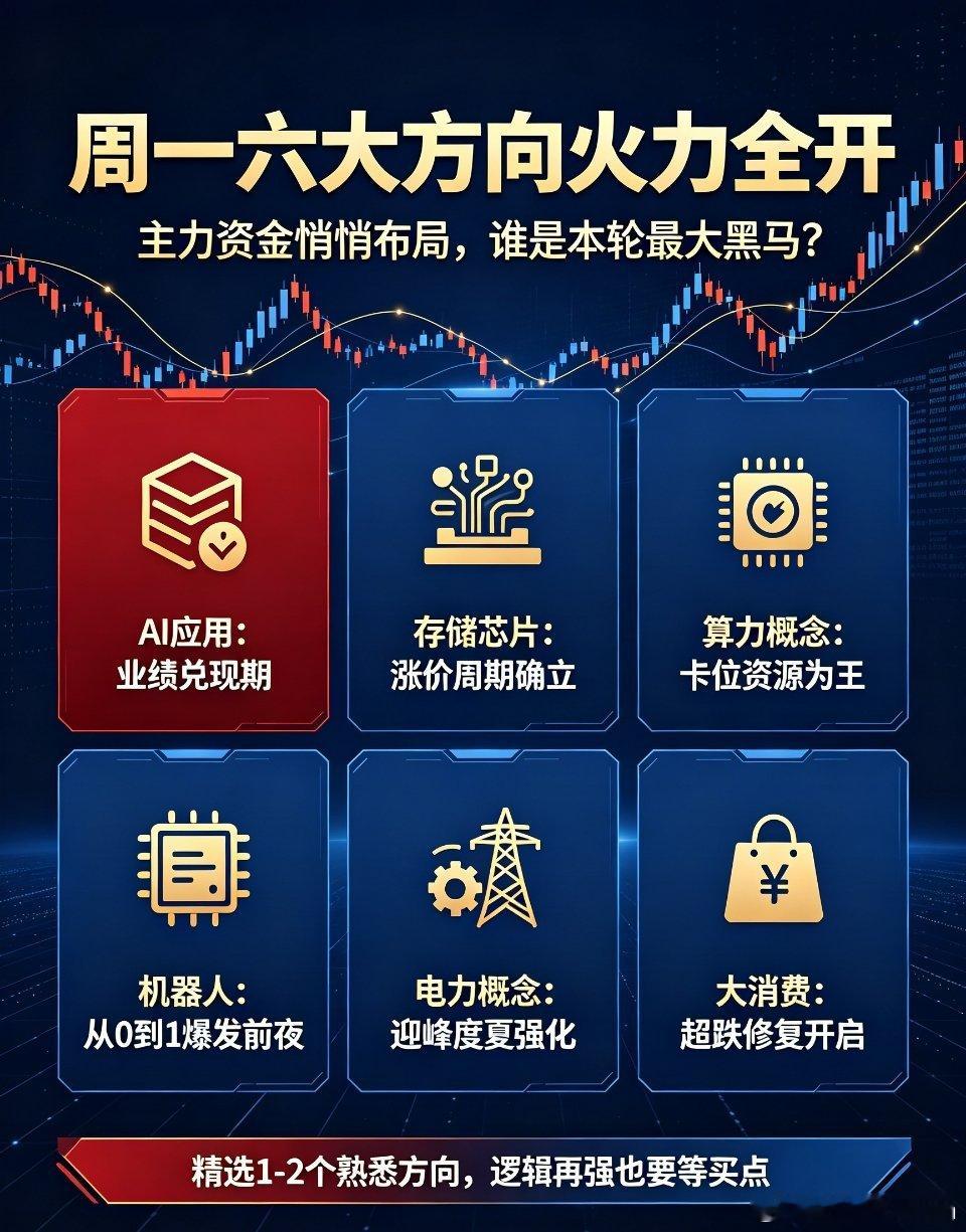 A股或告别科技独舞周一六大方向火力全开！主力资金悄悄布局，谁是本轮最大黑马？经过