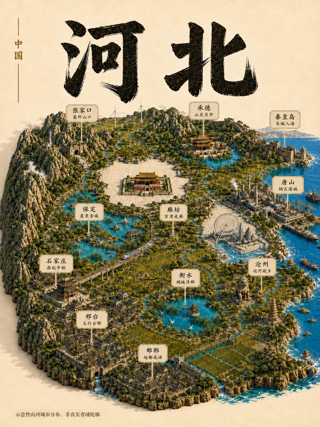 这里有“风萧萧兮易水寒”的慷慨悲壮，荆轲刺秦的故事至今让人热血沸腾。
漫步在燕赵
