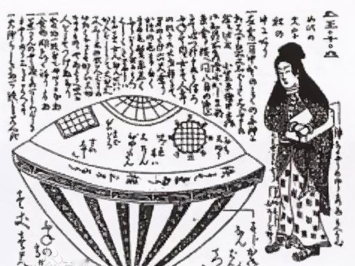 日本历史上著名的虚舟事件，是江户时代流传的神秘漂流船传说，被不少UFO研究者视为