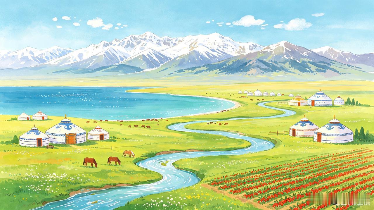 [神秘的精河县：丝路秘境·东归故里]
 
精河，藏在北疆的低调秘境，古丝路北道要