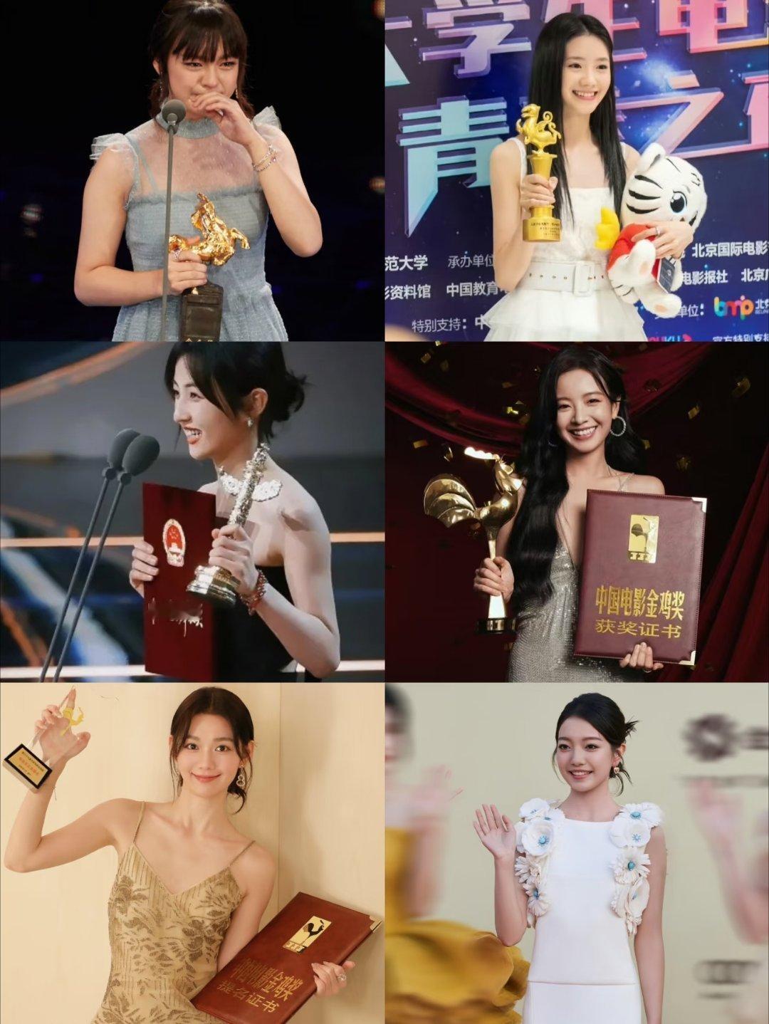 盘点00后女演员主流奖：金马奖：最佳女配角《血观音》文淇🏆最佳女主角《嘉年华》
