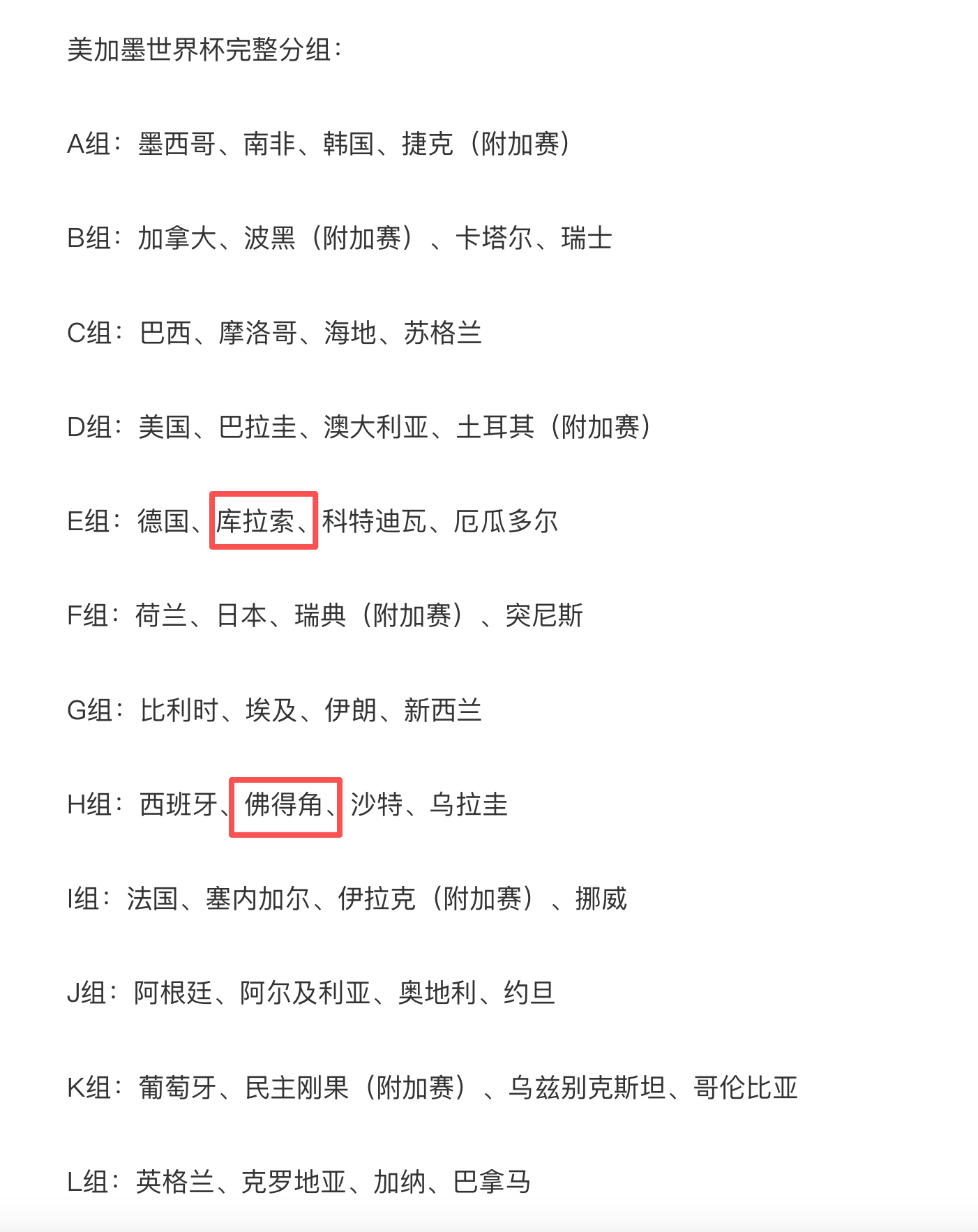 世界杯48强全部出炉 我不懂球，也知道名单里肯定没中国队，但我实在没听过“库拉索