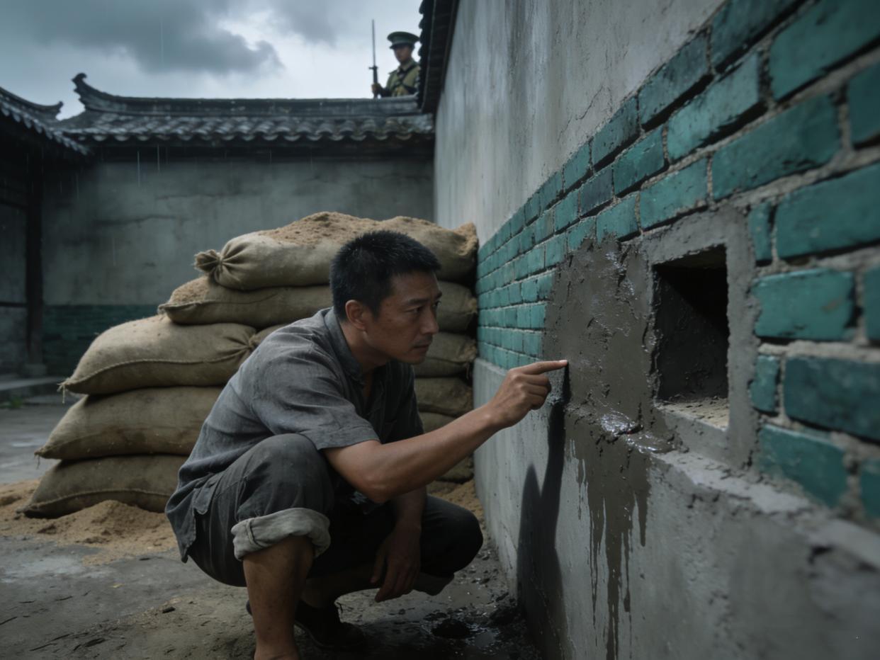 解放前，一地下党进城刺探情报，接完头后出门忽发现：附近有埋伏
 
这不是影视剧里