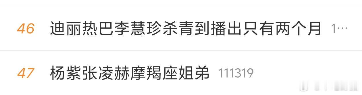 巴紫就这样缠缠绵绵到天涯～杨紫张凌赫摩羯座姐弟迪丽热巴李慧珍杀青到播出只有两个月
