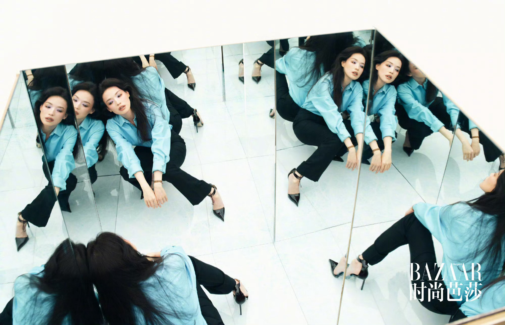 导演舒淇致女孩芭莎封面时尚芭莎十二月刊大片坚强与柔弱，理性与感性，演员与导演。摄