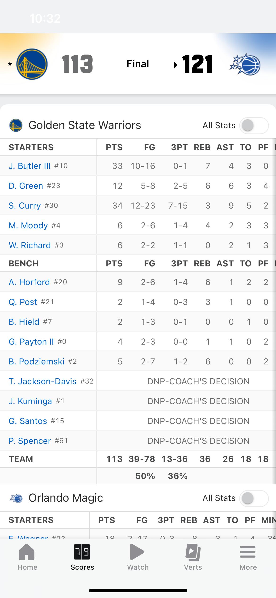 连续客场不容易，输给魔术也没什么可说的，老三位终究还是抵不过对方的青春风暴，唯一