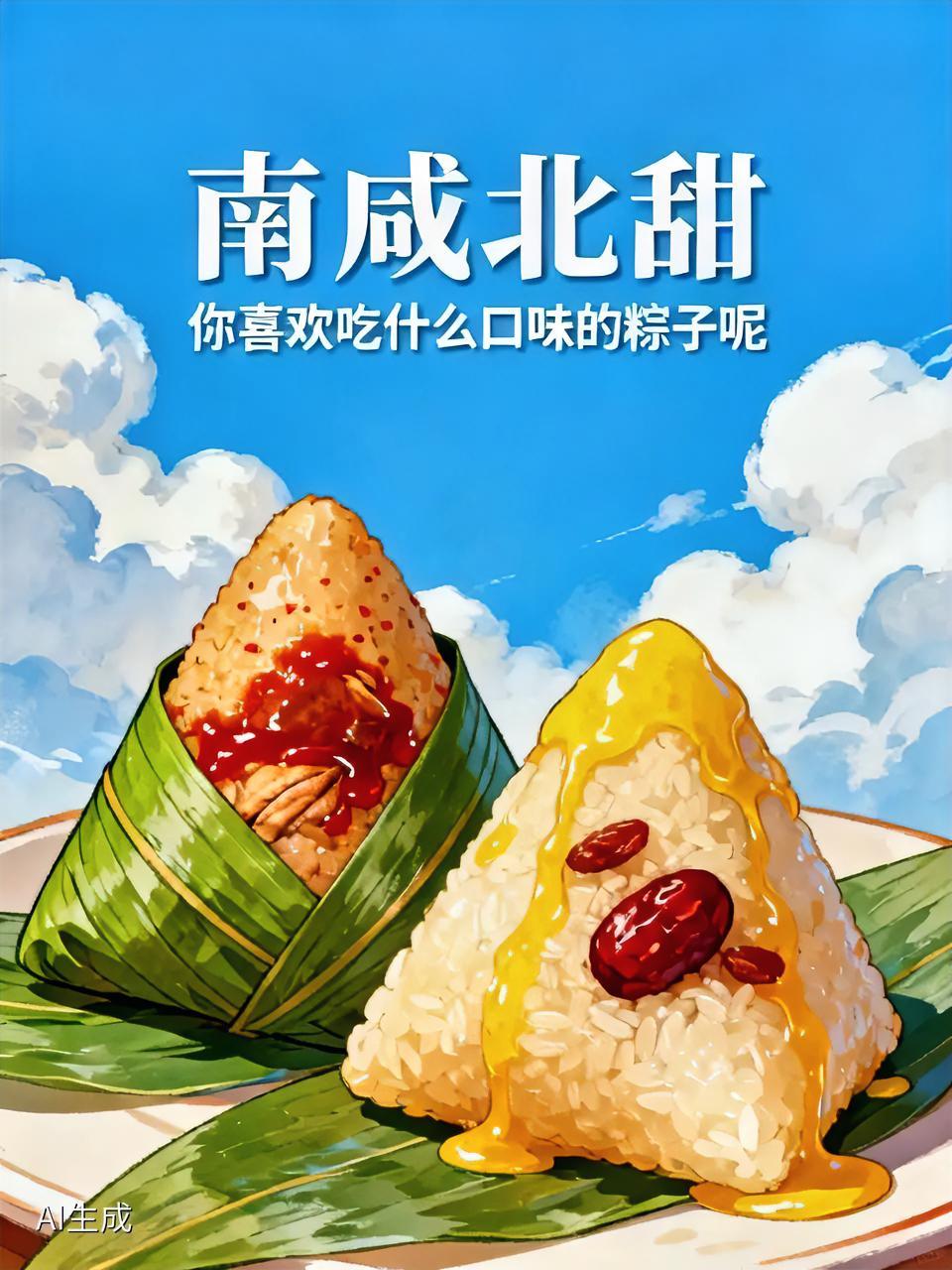 每到端午，“南咸北甜”的粽子大战就会在网上打响。北方人钟情软糯清甜的白米甜粽，像