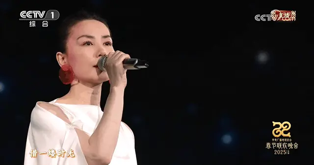 王菲把炸虾片戴上了春晚！开口跪系列+1
