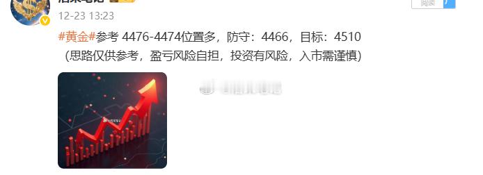 2025.12.23日周二操作记录总结！黄金4476位置多，在4493位置获利1