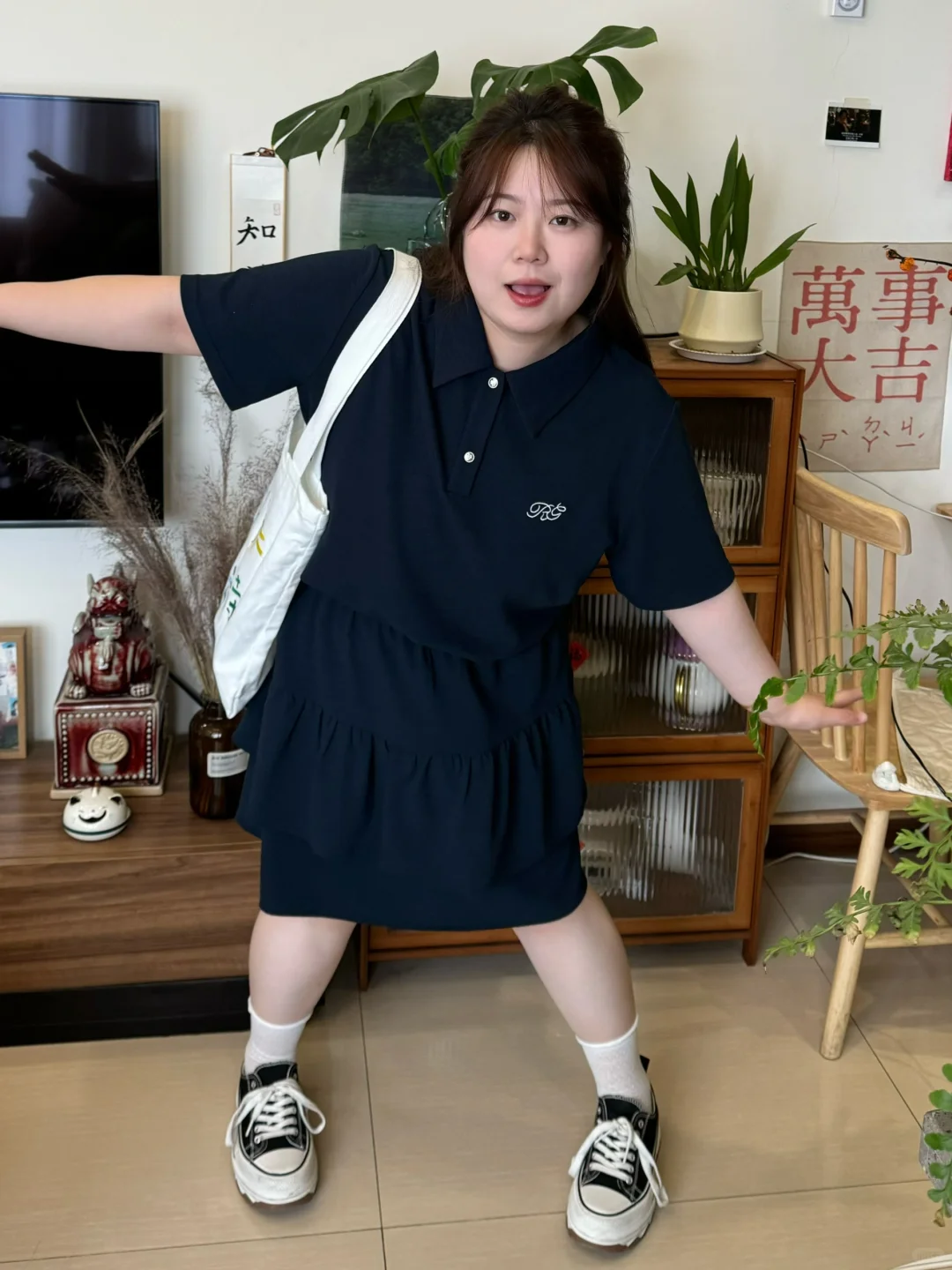 158cm165斤 今天是元气满满的轻运动风
