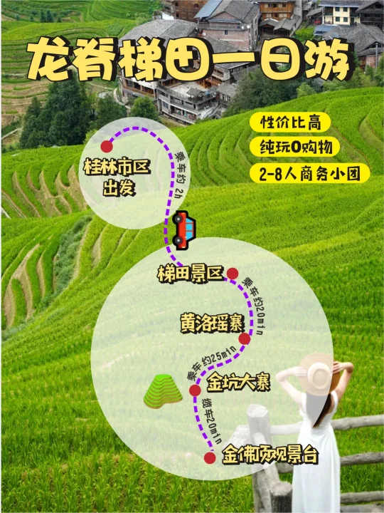 纯玩+商务车小团，龙脊梯田一日游攻略收藏