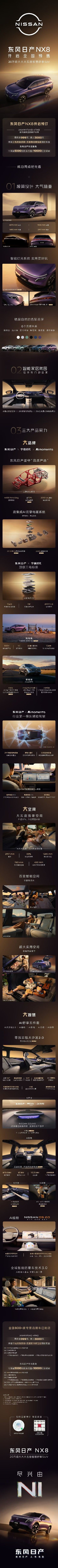 今天日产 NX8 也开始预售了，20 万级别，大空间，很舒适，电池安全和智能化也