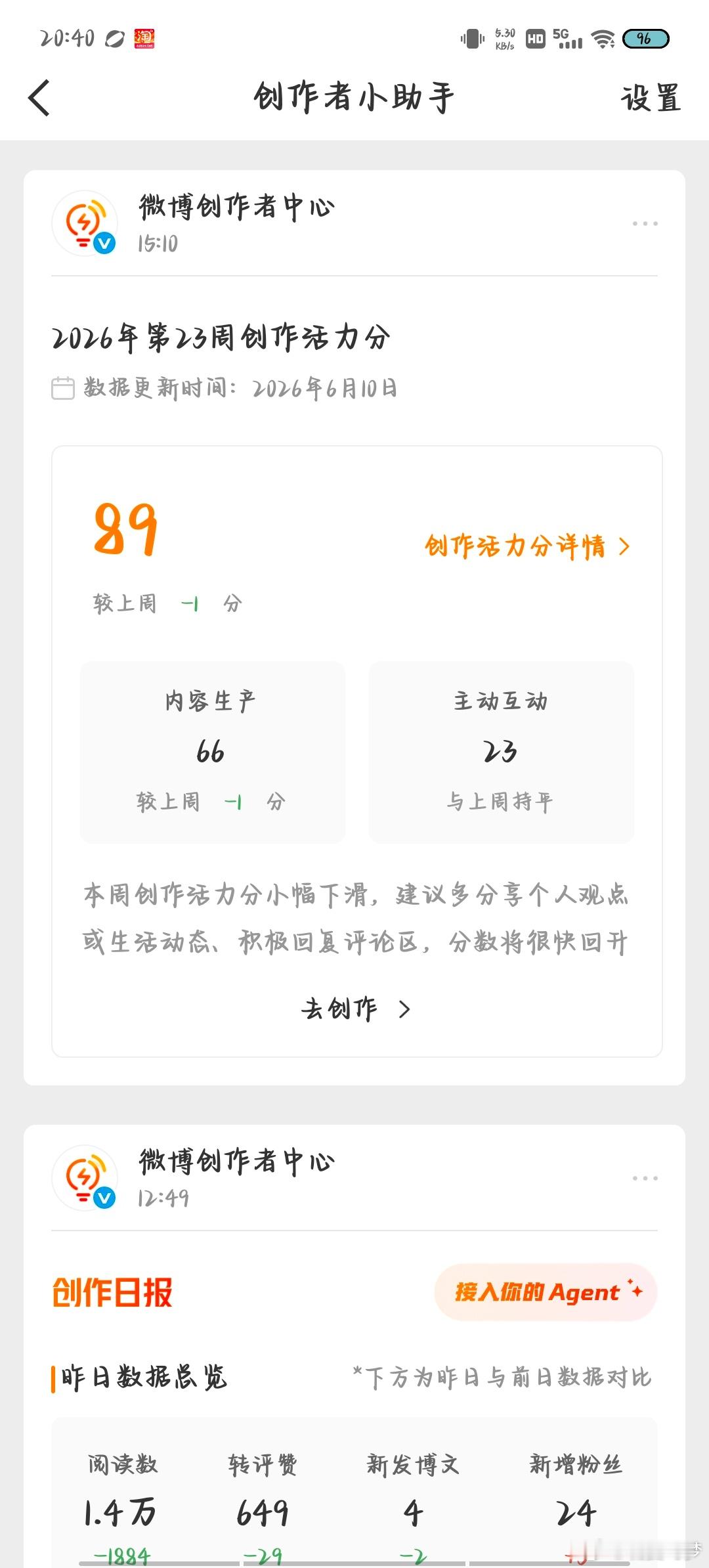 现在还有创作分提示了_(´ཀ`」 ∠)__现在又要弄阅读，又要整这个东西好烦，好