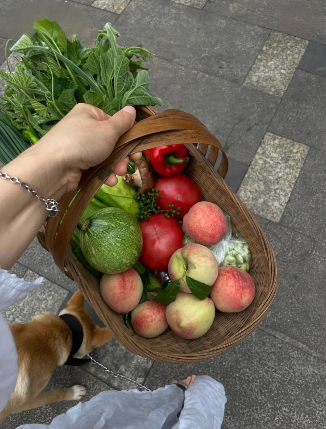 清晨奔赴热闹的菜市场，总偏爱地摊上带着泥土气息的农家菜。没有精致的包装，却满是鲜