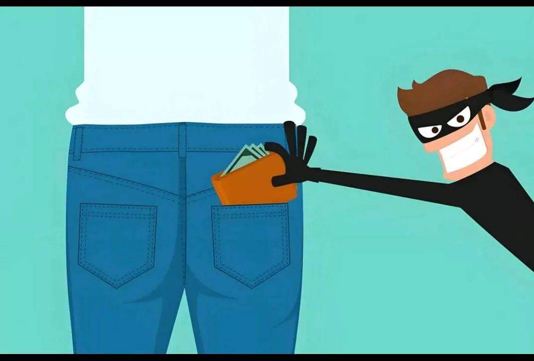 我坐公交车去赶集，买完票坐下，到终点站下了车，一摸裤兜钱包没了！
心里特别着急，