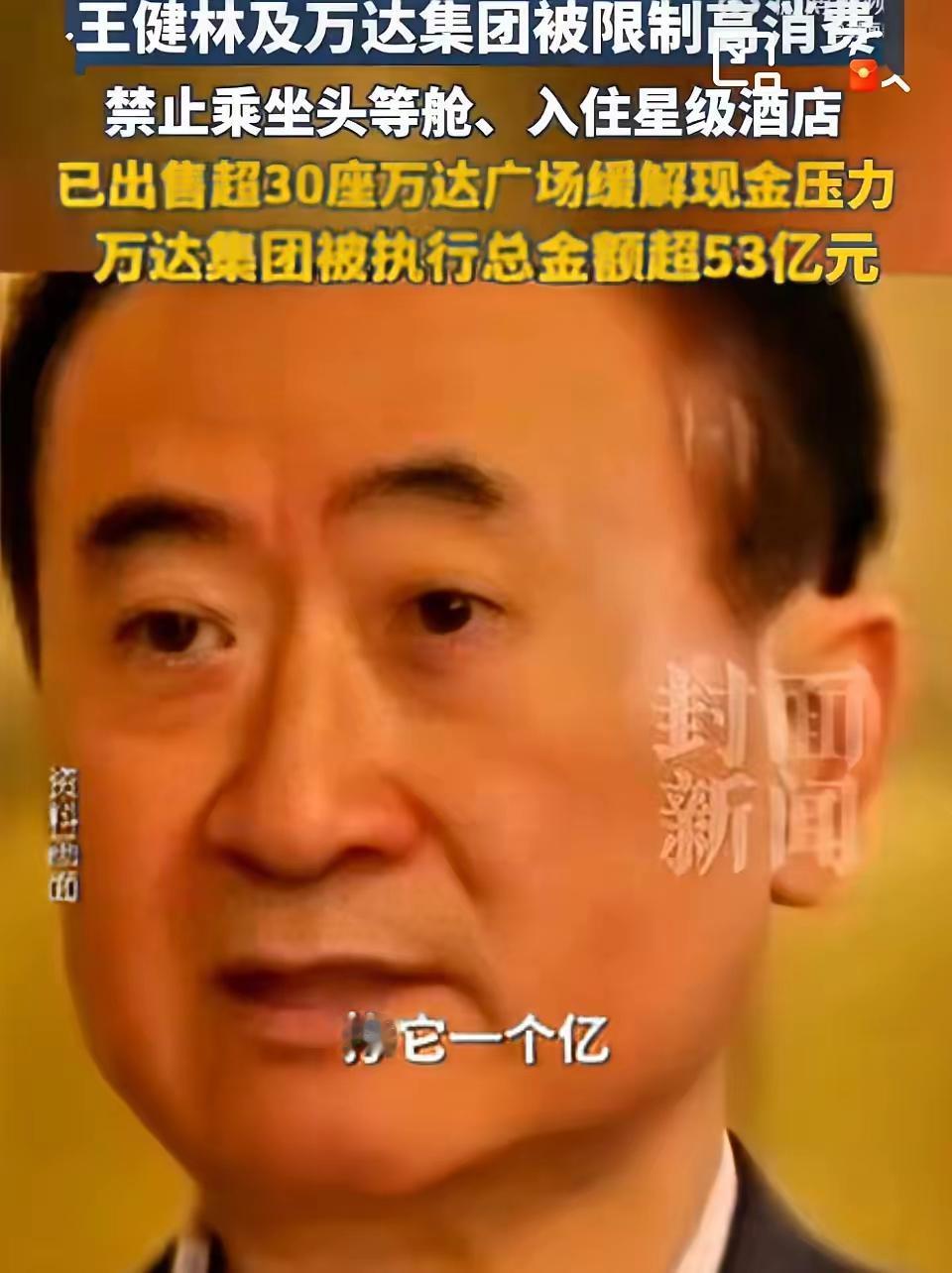 王健林现在最愁的，
不是自己被限制高消费，
也不是没有现金流，而是儿子王思聪都3