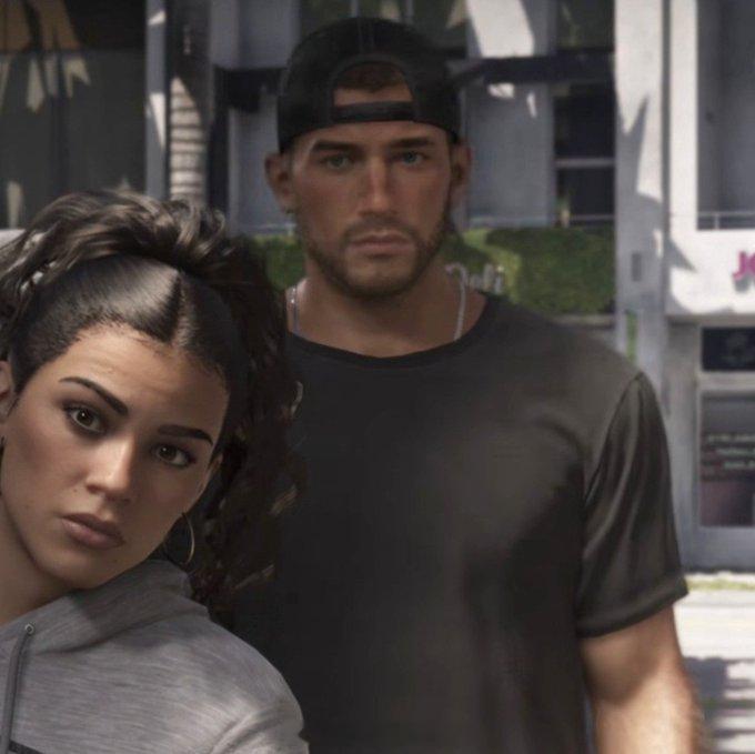 以为gta6的男主是经典欧美嘉豪白男，结果怎么实机演示里有点懵逼，好萌呀[嘻嘻]