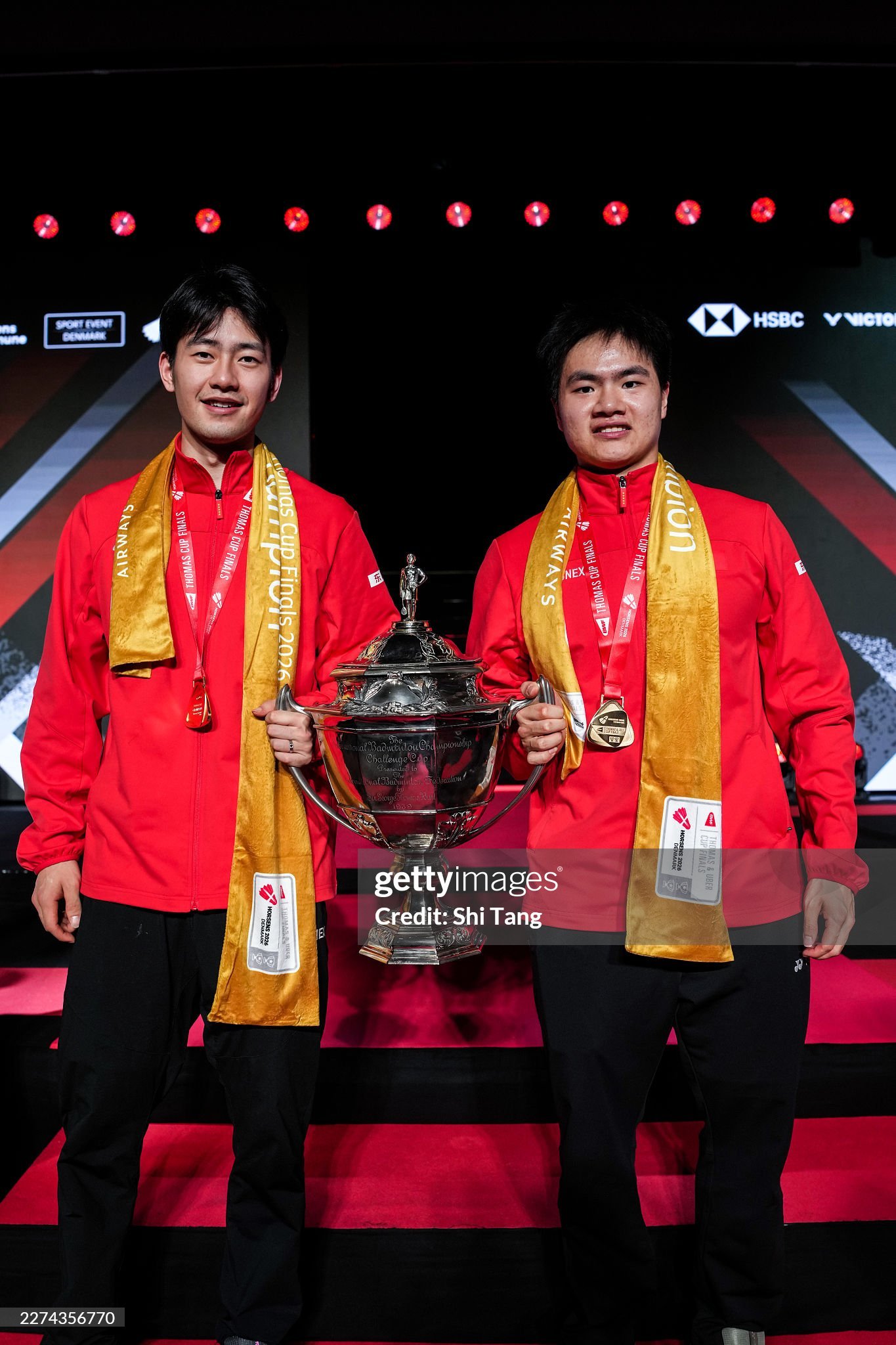 梁王驾到梁王组合 梁王加油 -赛事图文-2026汤姆斯杯20260503 颁奖©