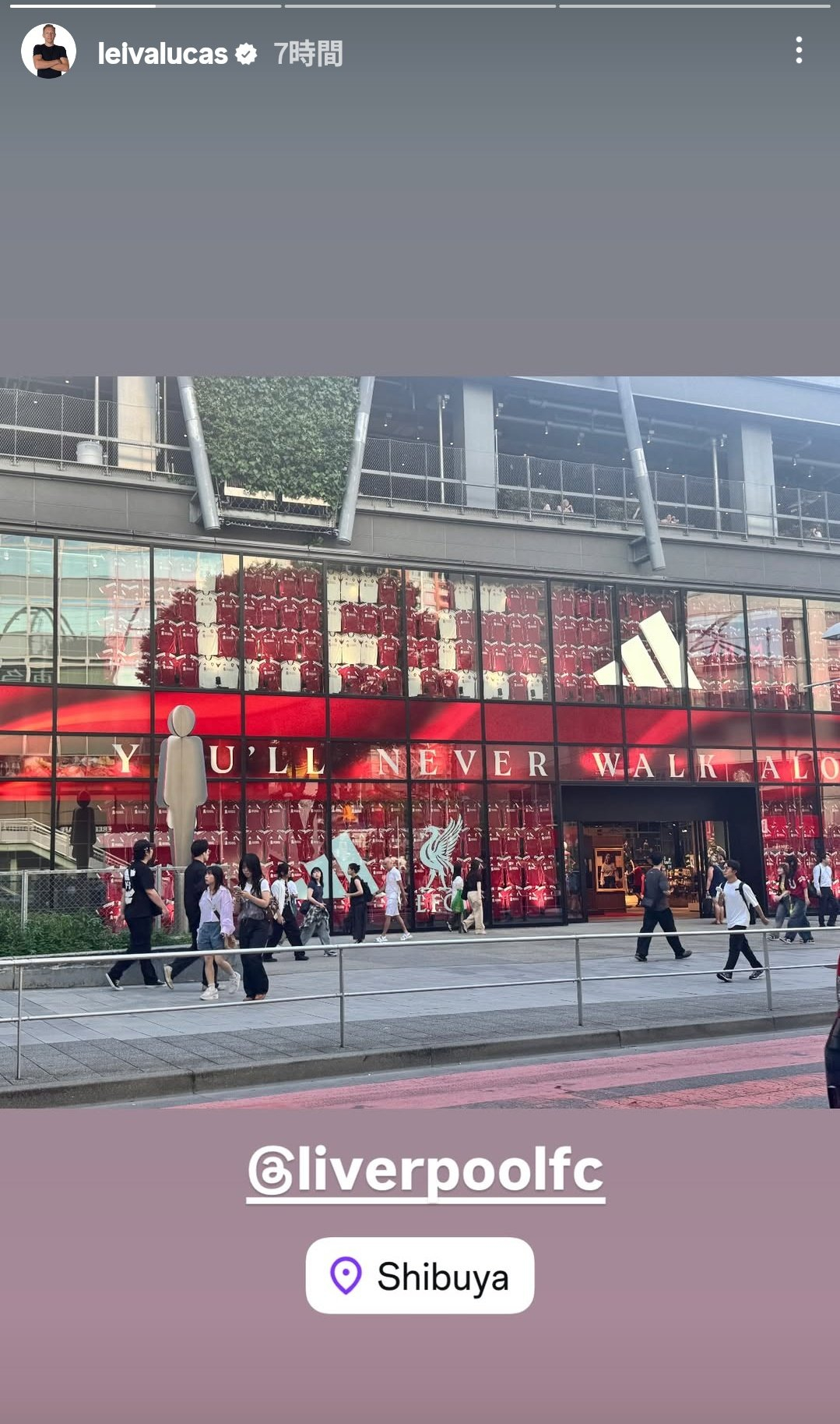 卢卡斯好像前两天去了韩国，又回到了日本 ​​​