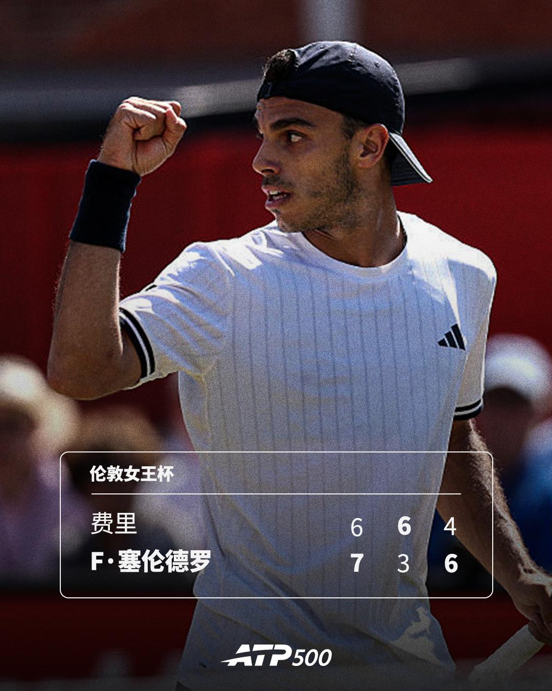 F·塞伦德罗晋级四强💪ATP500 伦敦女王杯1/4决赛，7号种子F·塞伦德罗