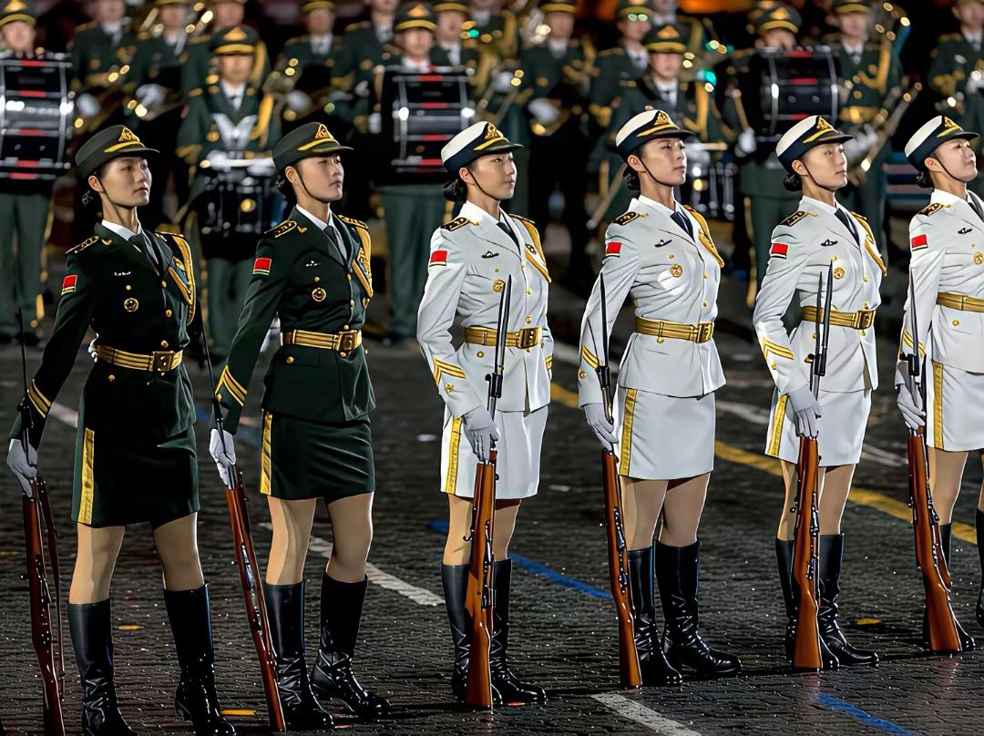 中国女兵，这气质杠杠的！！