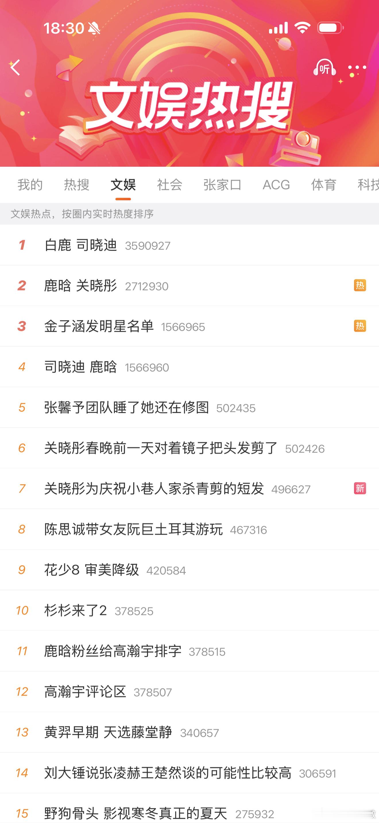 热搜简报鹿晗 关晓彤在这个夏天热了，有谁懂这张图的含金量。 