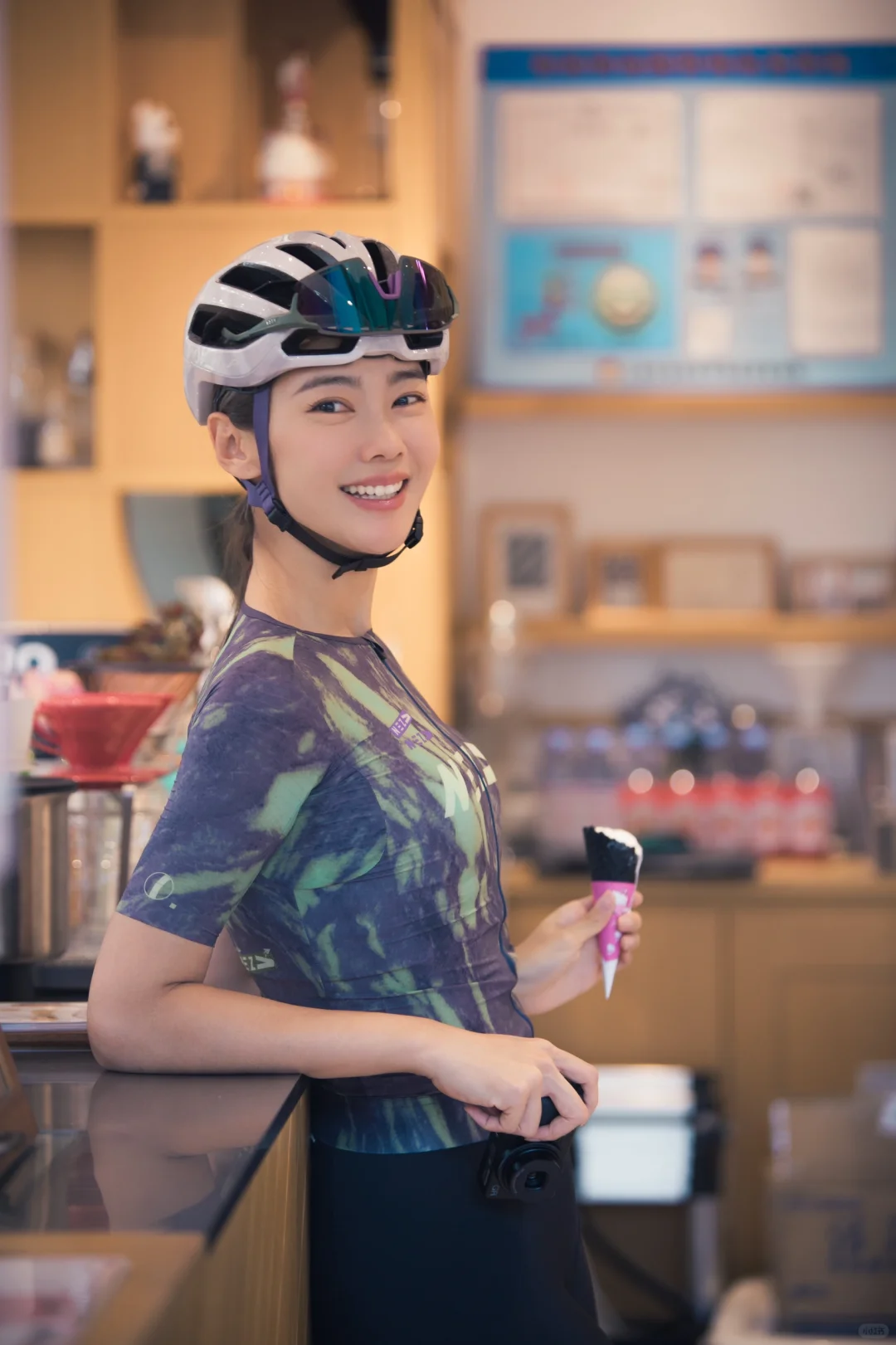 顶着35度的🌞骑车绝对是热爱🚴‍♀️